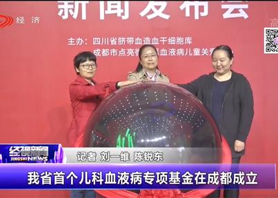 SCTV-3《经视新闻》：我省首个儿科血液疾...