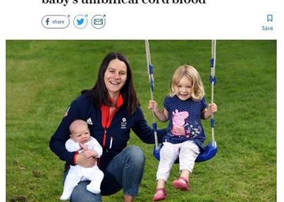 英国滑雪奥运冠军存脐带血，为孩子的职业生涯保驾护航